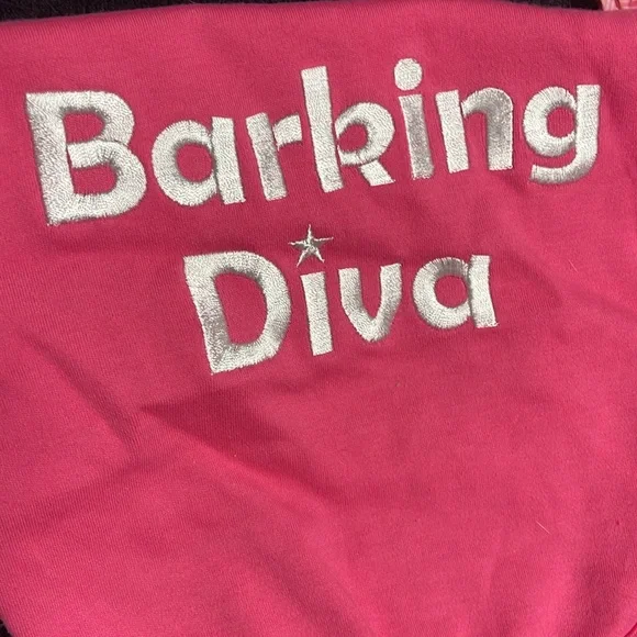 BNWT PARISIAN PET PINK BARKING DIVA COTTON OVER THE HEAD DOGGY TANK TOP … - Picture 6 of 9